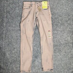Levis 512 NWT Slim Taper Jeans Men 32x30 Flex Acid Wash Blue Denim Stretch
